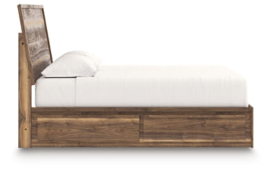 Ashley Zadilyn Brown King Panel Bed with Storage