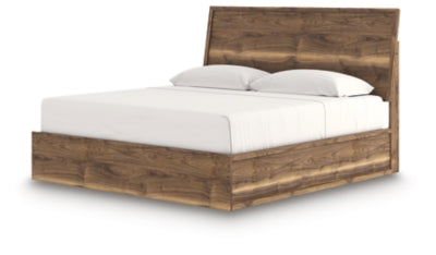 Ashley Zadilyn Brown King Panel Bed