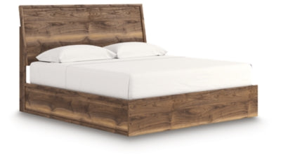 Ashley Zadilyn Brown King Panel Bed