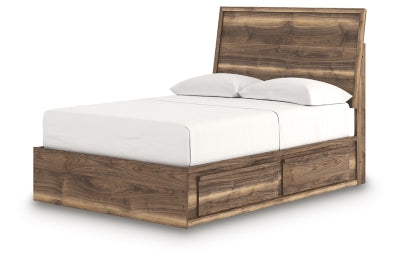 Ashley Zadilyn Brown Full Panel Bed with Storage