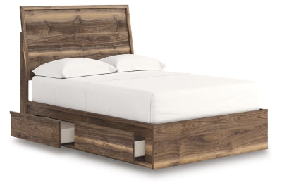 Ashley Zadilyn Brown Full Panel Bed with Storage