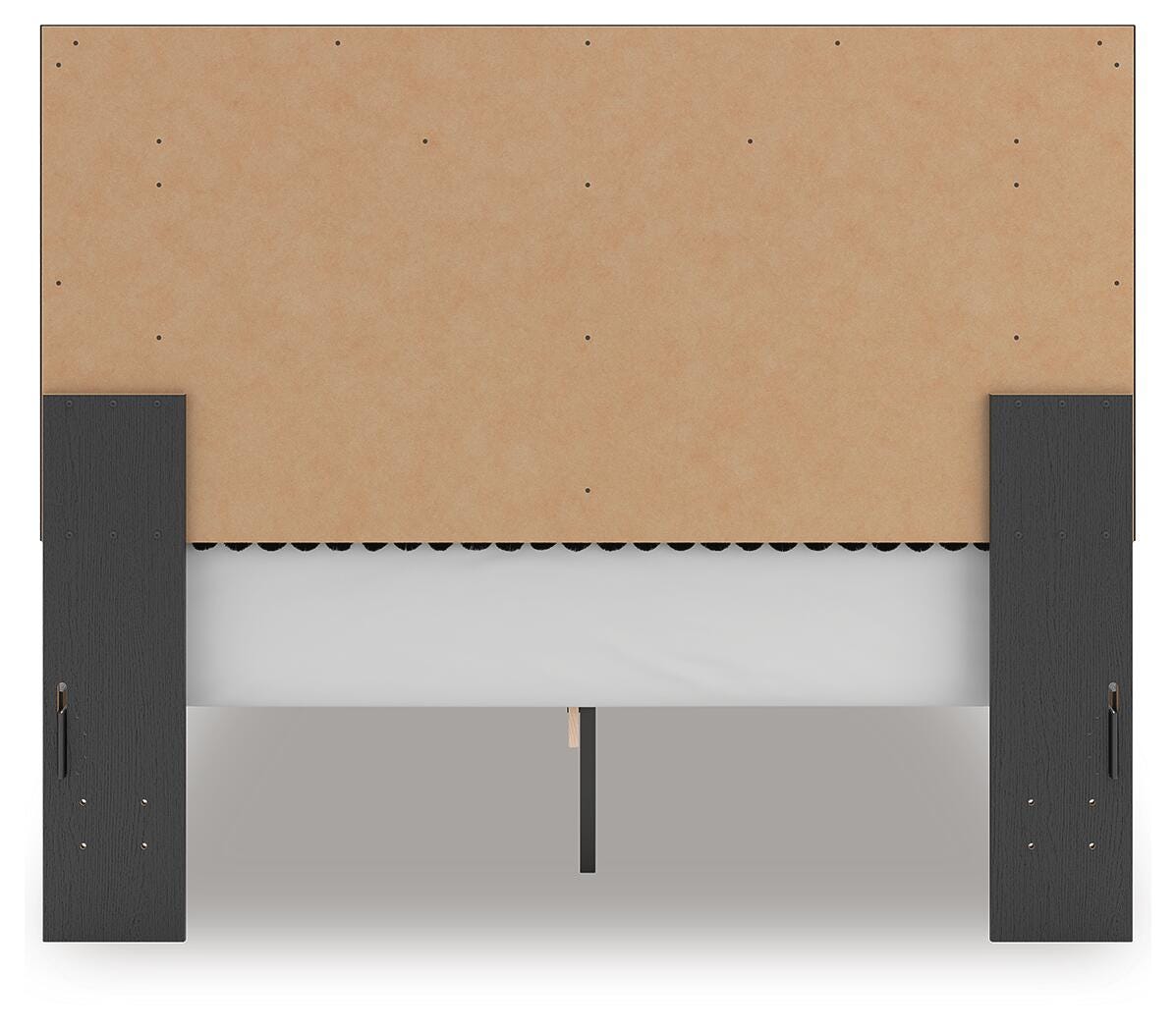 Ashley Birmonton Black Queen Upholstered Panel Platform Bed