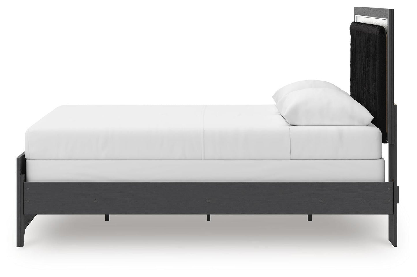 Ashley Birmonton Black Queen Upholstered Panel Bed