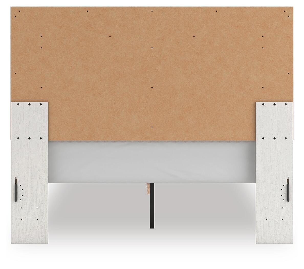Ashley Birmonton White Queen Upholstered Panel Platform Bed