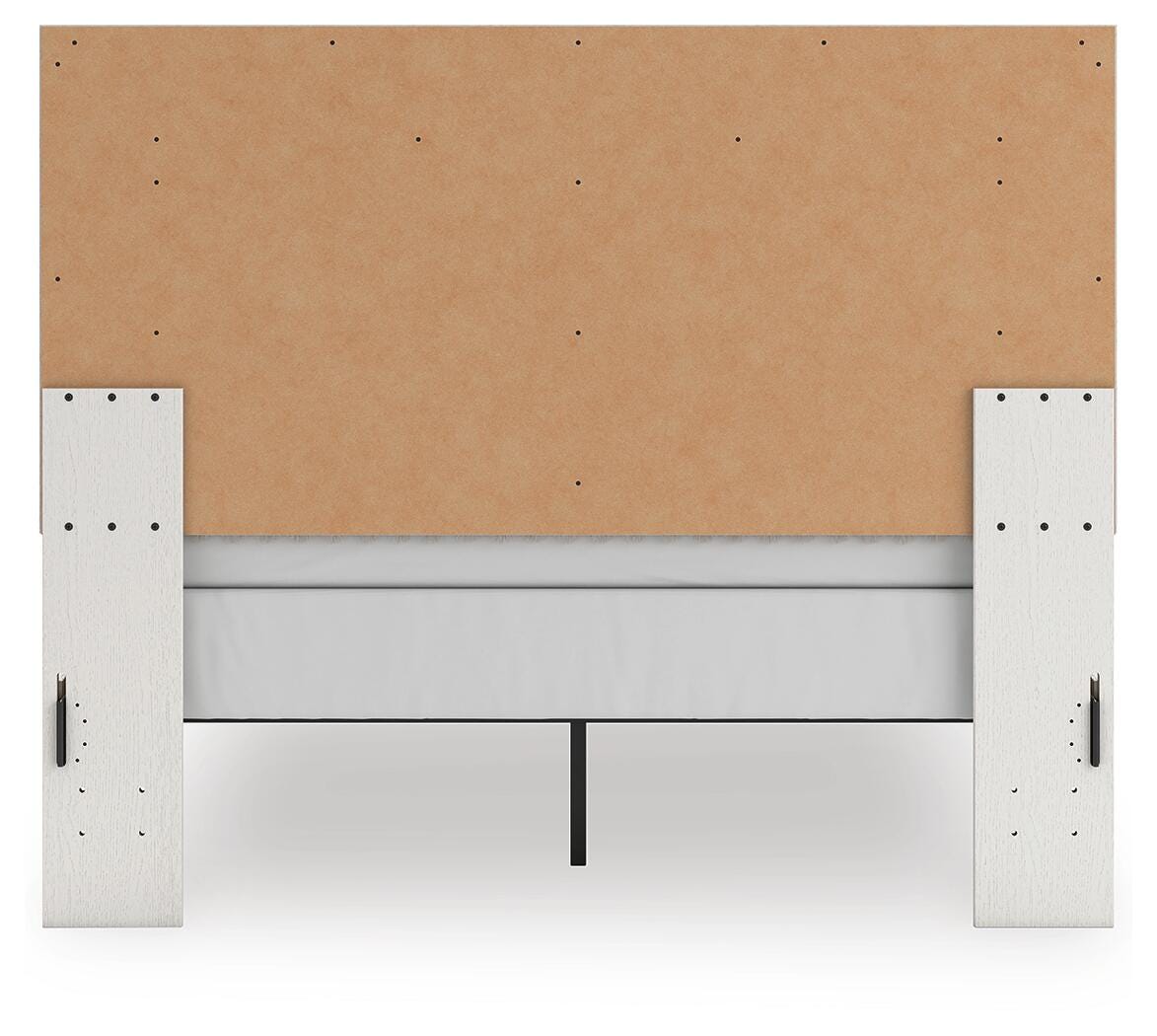 Ashley Birmonton White Queen Upholstered Panel Bed