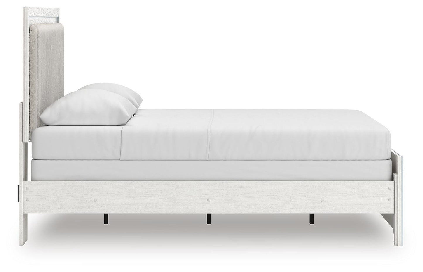 Ashley Birmonton White Queen Upholstered Panel Bed