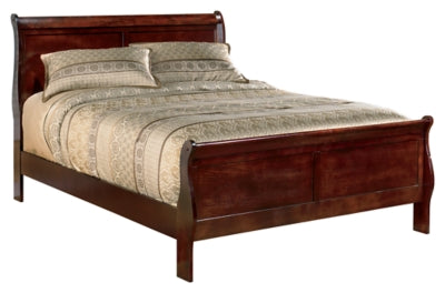 Ashley Alisdair Reddish Brown California King Sleigh Bed