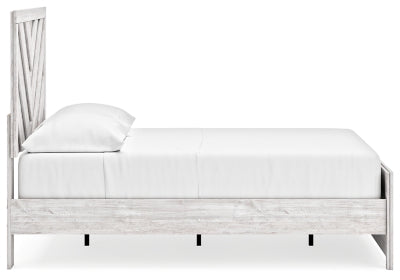 Ashley Cayboni Whitewash Full Panel Bed