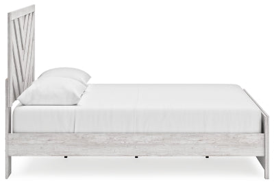 Ashley Cayboni Whitewash Queen Panel Bed