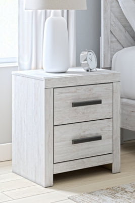 Ashley Cayboni Whitewash Nightstand