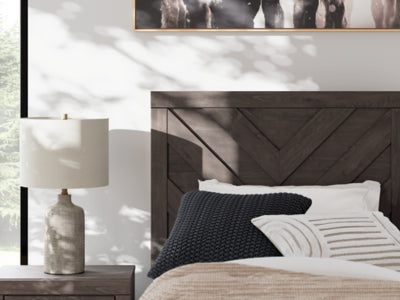 Ashley Prendonea Charcoal Twin Panel Bed