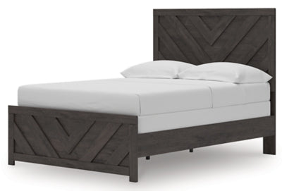 Ashley Prendonea Charcoal Full Panel Bed