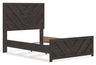 Ashley Prendonea Charcoal Full Panel Bed