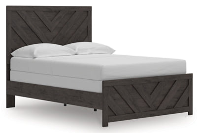Ashley Prendonea Charcoal Full Panel Bed