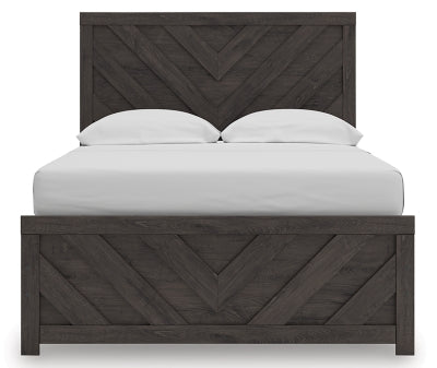 Ashley Prendonea Charcoal Full Panel Bed