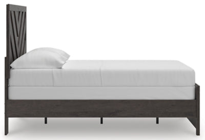Ashley Prendonea Charcoal Full Panel Bed