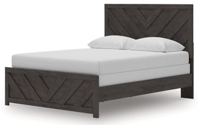 Ashley Prendonea Charcoal Queen Panel Bed