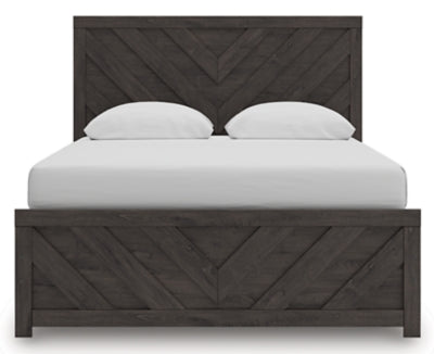 Ashley Prendonea Charcoal Queen Panel Bed
