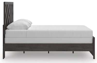 Ashley Prendonea Charcoal Queen Panel Bed