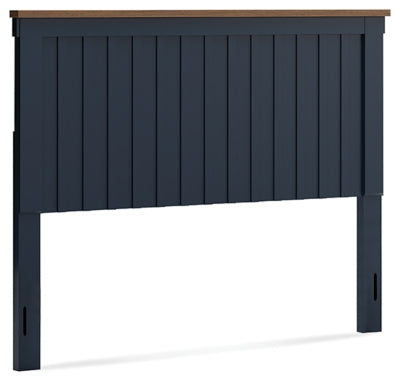 Ashley Landocken Brown Blue Queen Panel Headboard