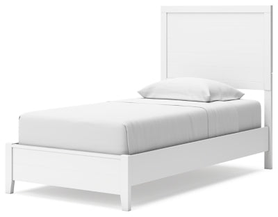 Ashley Binterglen White Twin Panel Bed