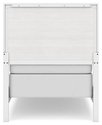 Ashley Binterglen White Twin Panel Bed
