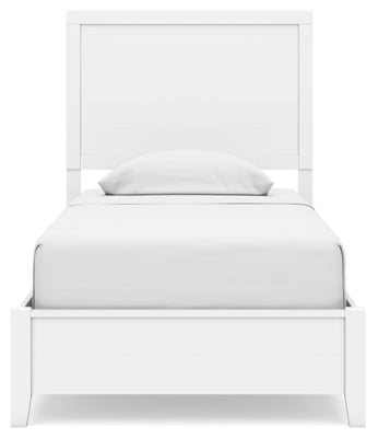 Ashley Binterglen White Twin Panel Bed