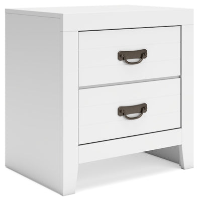 Ashley Binterglen White Nightstand