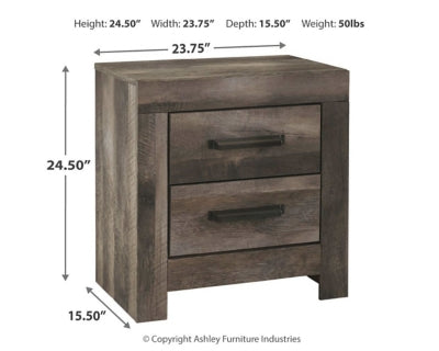 Ashley Wynnlow Gray Nightstand