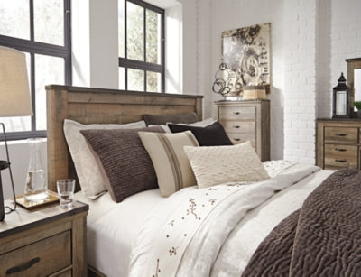 Ashley Trinell Brown Queen Panel Bed