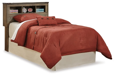 Ashley Trinell Brown Twin Bookcase Headboard