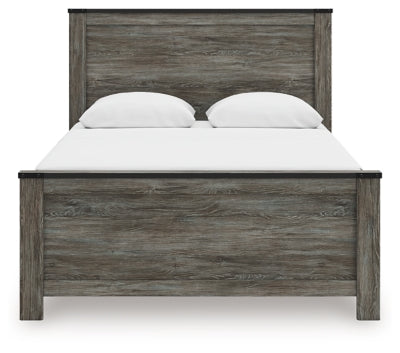 Ashley Frandern Black Gray Queen Panel Bed