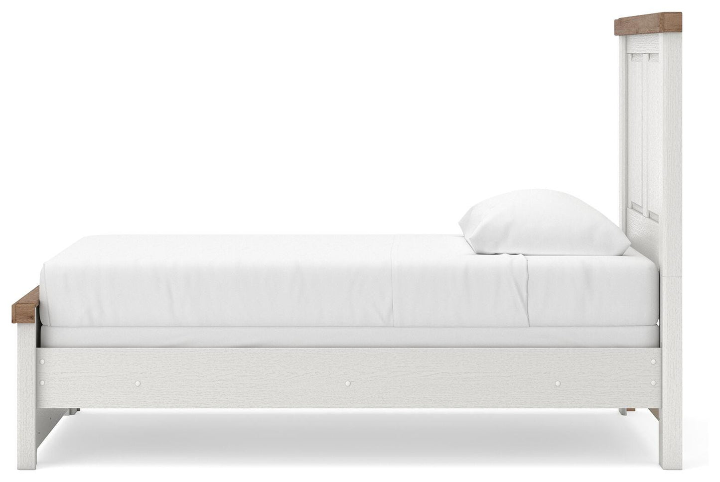 Benchcraft Savonport White Brown Twin Panel Bed