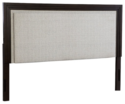 Ashley Neymorton Light Gray Brown Queen Upholstered Panel Headboard