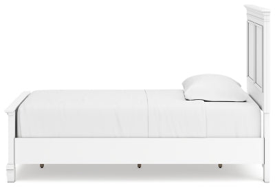 Ashley Fortman White Twin Panel Bed