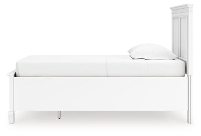 Ashley Fortman White Twin Panel Storage Bed