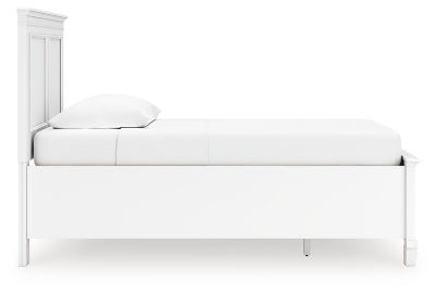 Ashley Fortman White Twin Panel Storage Bed