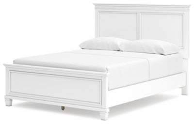 Ashley Fortman White Queen Panel Bed
