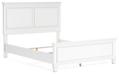 Ashley Fortman White Queen Panel Bed