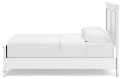 Ashley Fortman White Queen Panel Bed