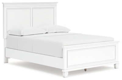 Ashley Fortman White Full Panel Bed