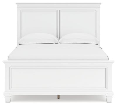 Ashley Fortman White Full Panel Bed