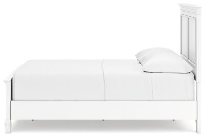 Ashley Fortman White Full Panel Bed