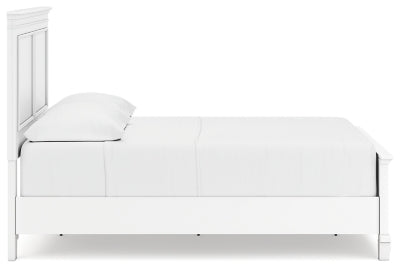 Ashley Fortman White Full Panel Bed