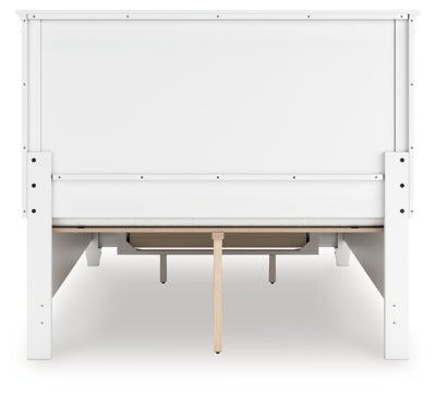 Ashley Fortman White Full Panel Storage Bed
