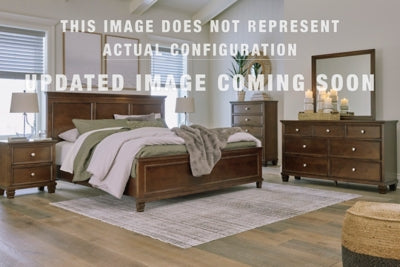 Ashley Danabrin Brown Queen Panel Storage Bed