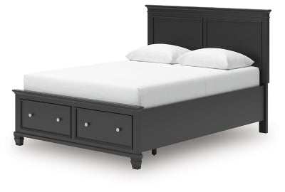 Ashley Lanolee Black Queen Panel Storage Bed
