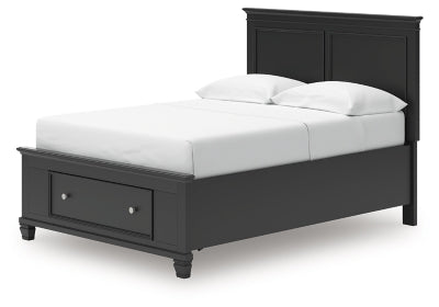 Ashley Lanolee Black Full Panel Storage Bed