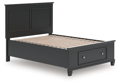 Ashley Lanolee Black Full Panel Storage Bed