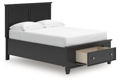 Ashley Lanolee Black Full Panel Storage Bed